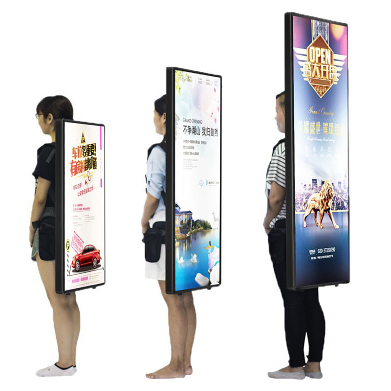 New Digital Programmable LED backpack light box advertising portable walking billboard display screen