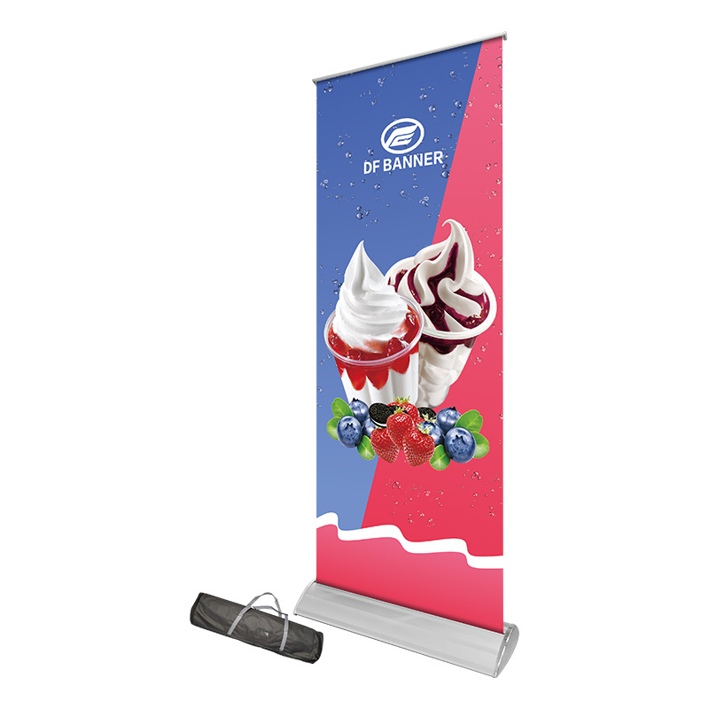 Custom Roller Banner Stand Wide Base Pull Up Banner Advertising Roll Up  Stand Retractable Banner Stand