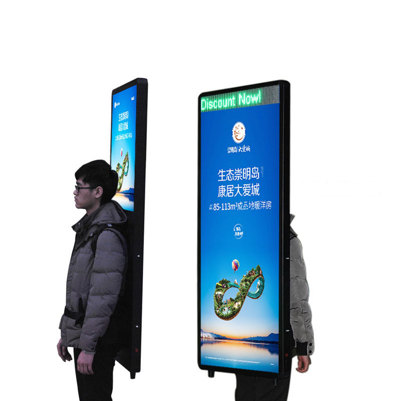 Newly Light Boxes Equipment Outdoor Walking Advertising Billboard Advertising LED Backpack Billboard