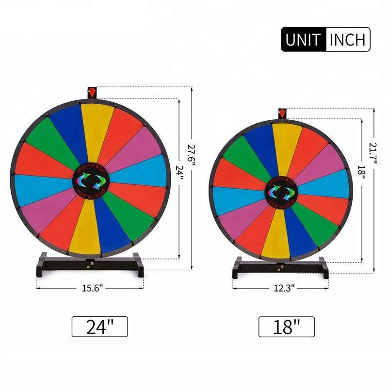 Hot Selling Advertising Prize Wheel Wheel of Fortune for Sale Dry Erase Spinning Prize Wheel