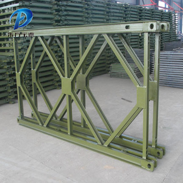 Rescue and disaster relief portable installation of steel structure bailey bridge