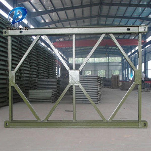 Rescue and disaster relief portable installation of steel structure bailey bridge