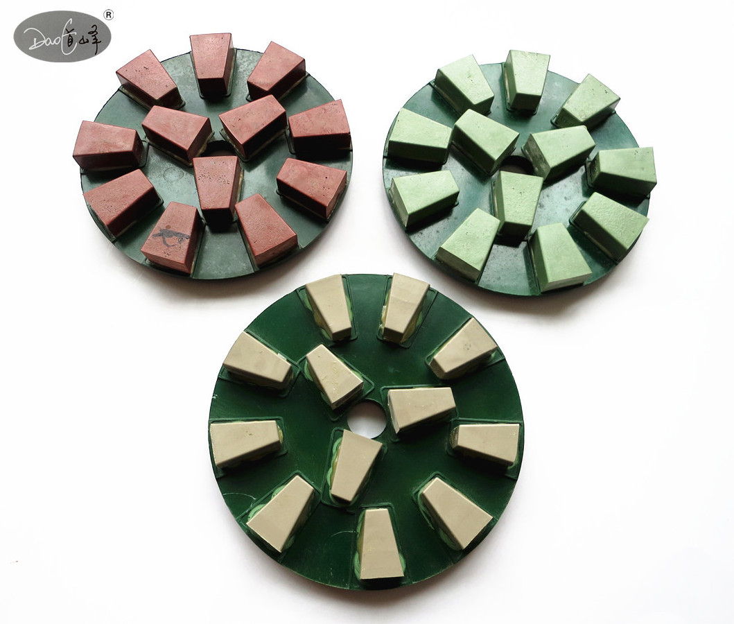 Diamond grinding disc iron plate granite slab automatic grinding disc granite throwing disc resin grinding disk