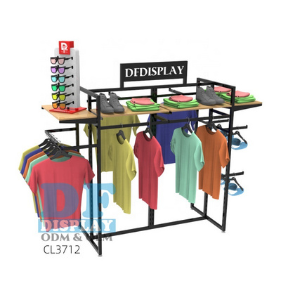 CL3712 Boutique Furniture clothing display rack garment stand for shop store sock T-shirt display rack  metal display