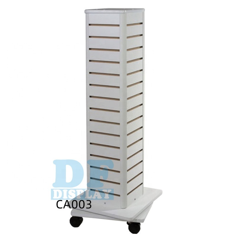 CD001 Rotating Floor MDF with Pocket for Post Greeting Card Display CD Calendar Magazine Display Stand Rack