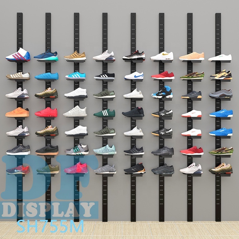 Floating shoe display for wall mount modern retail shoe display ideas floating sneaker display