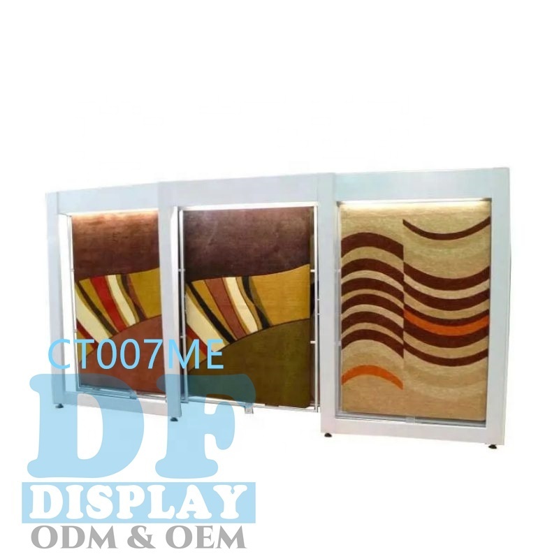 Carpet sample display rack turning pattern sample fabric carpet rack pattern sample fabric carpet rack rug display stand