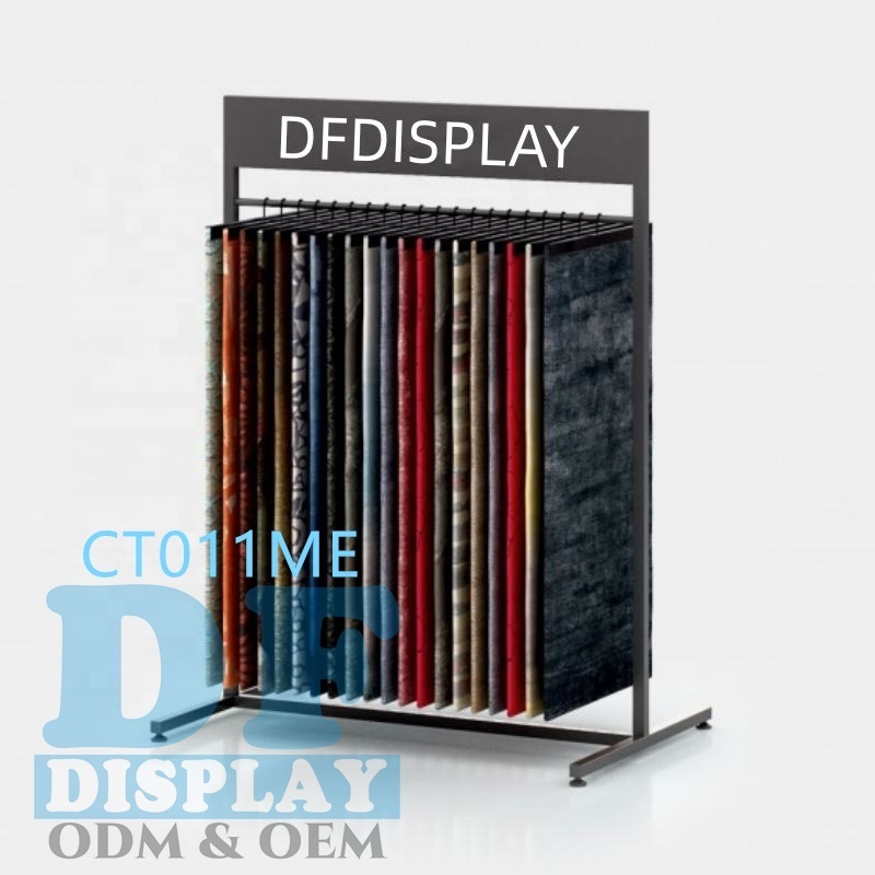 Carpet display rack carpet sample display rack hanging rug display stand turning pattern sample fabric carpet rack