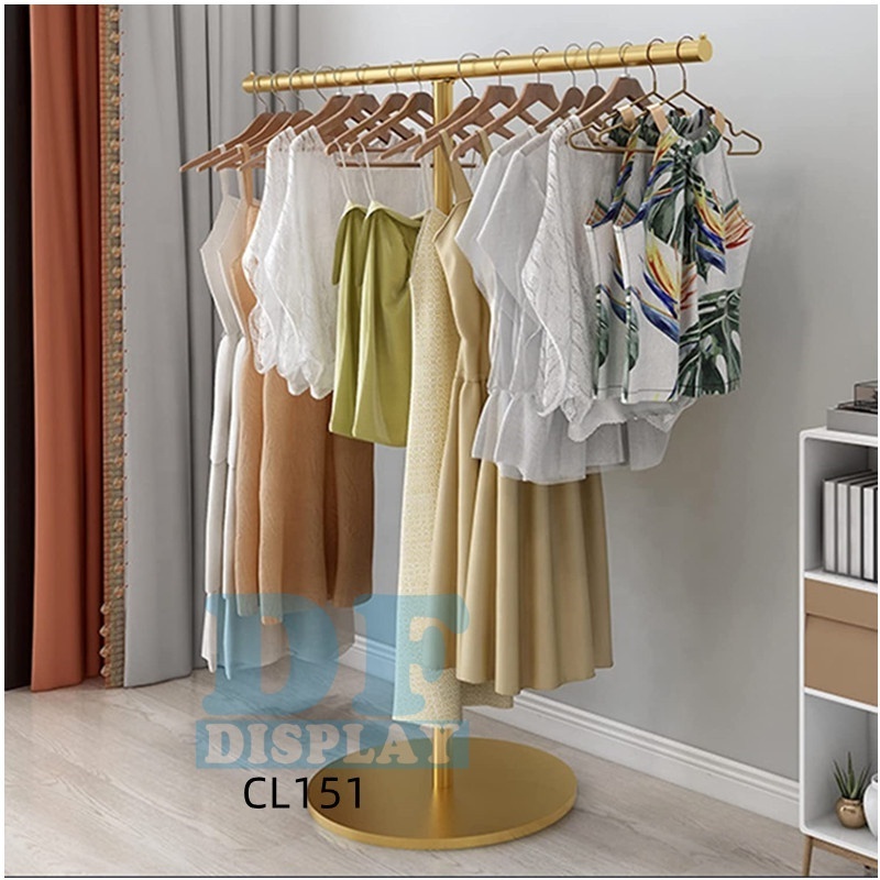 CL103M Industrial Pipe Clothes Rack, Wall Mounted Garment Bar, Retail Clothing Display Stand clothing display rack