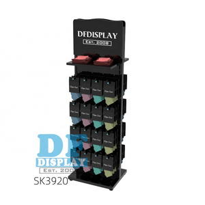 SK3920 Retail Store Sock Display Stockings Display Fixtures Stand Metal Hooks Sock Display  with shelves baseball hat cap rack