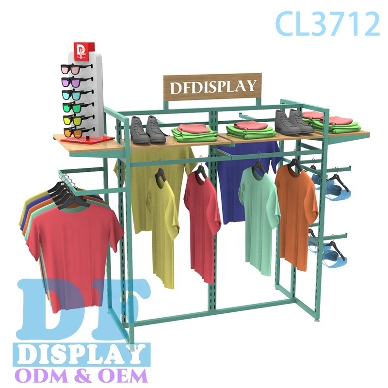 Comecial garment display clothing fashion racks shop shelves retail store racks for clothing shop equipment for clothes store