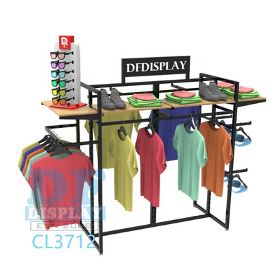 Comecial garment display clothing fashion racks shop shelves retail store racks for clothing shop equipment for clothes store