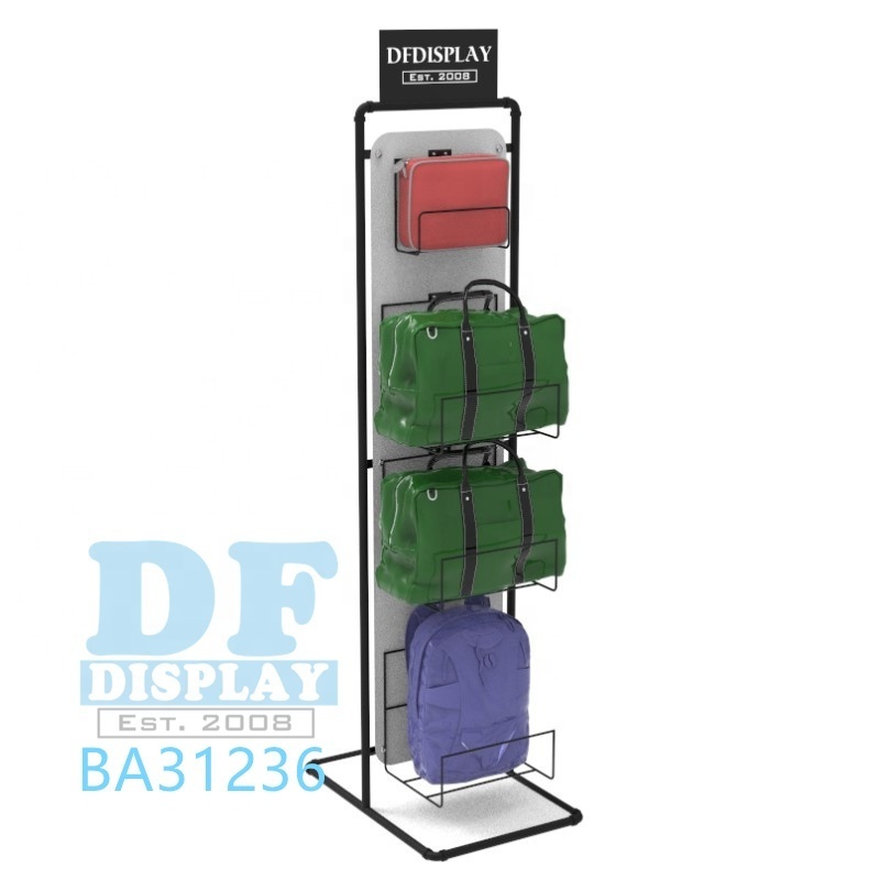 Bag display rack for shop bag stand holder backpack rack handbags displays handbag floor display