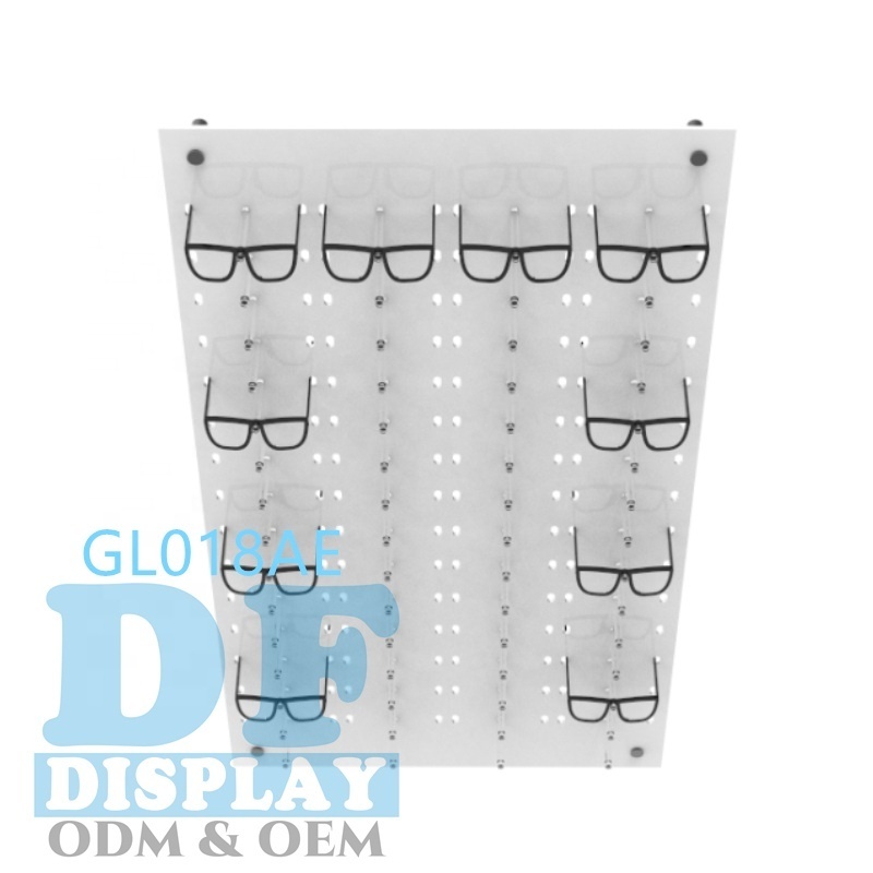 Eyewear Display Sunglasses Display Wall Mount Acrylic Optical Frame Display Furniture Optical Store Design Holders 60 Frames