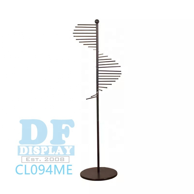 Round Clothing Rack Luxury Metal Gold Round Rack For Hanging Clothes In Shop Garment Display Stand