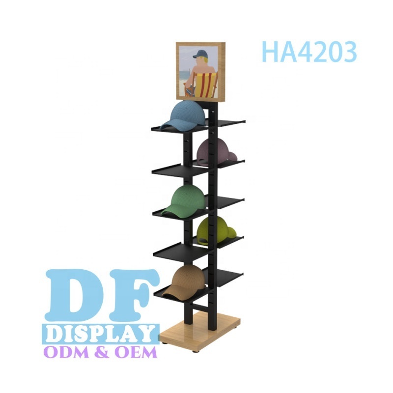 HA4203  sports cap display rack / wire baseball cap display stand / hat display holder