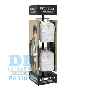 Backpack display rack floor standing backpack display for retail backpack display stand