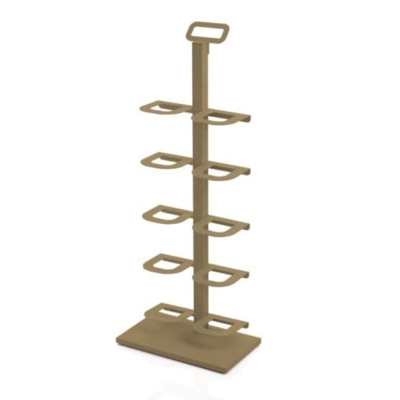 Modern Flooring Metal Shops Shoes Display Stands Footwear Tower Display Rack Metal Shoe Rack