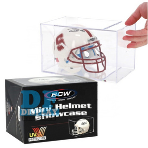 AC120  Sports Collectibles  Acrylic Display Cases for Autographed Balls and Mini Helmets Protective Memorabilia Holder