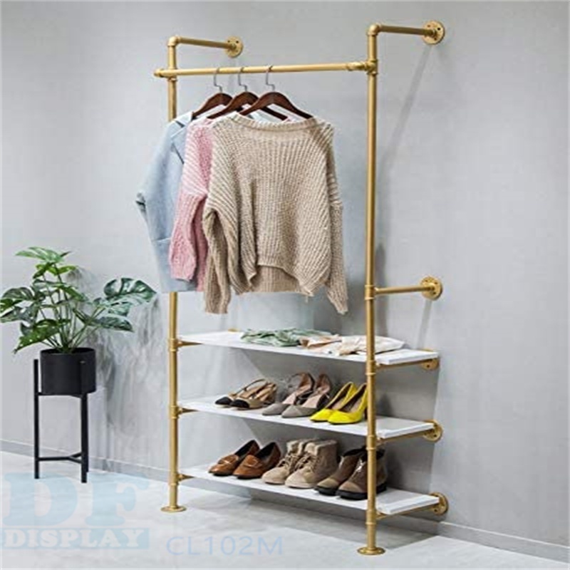 CL102 Wholesale Clothes Rail Clothing Shop Fixture Retail Clothing Display Racks Clothes Display caseclothing shops display