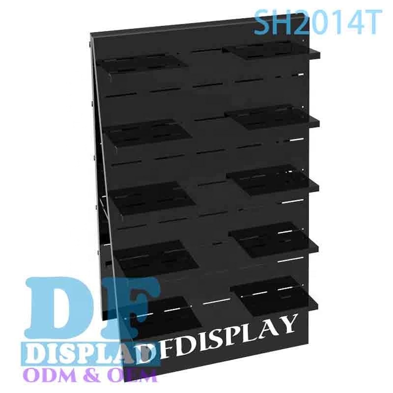 Shoe Display Rack Shoe Store Shelves For Retail Shop Floor Double Sides Acrylic Display Stand Sneaker Display Racks Advertising