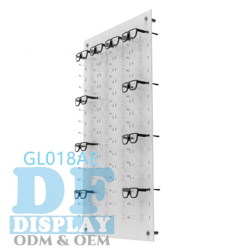 Eyewear Display Sunglasses Display Wall Mount Acrylic Optical Frame Display Furniture Optical Store Design Holders 60 Frames