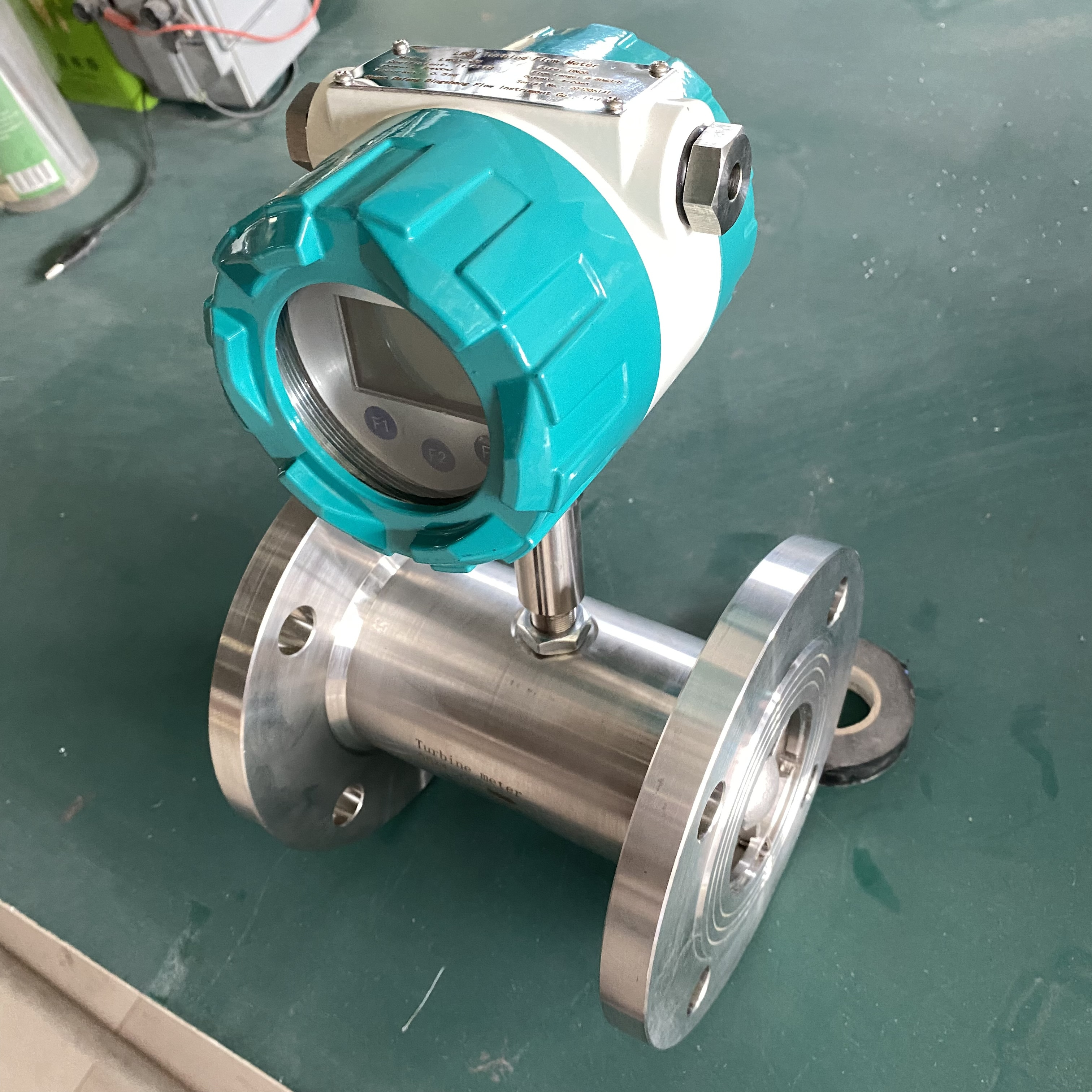 4~20mA Signal IP65 Liquid Low Viscosity Thread Connection Flowmeter Petroleum Turbine Flow Meter with Chemical Industry