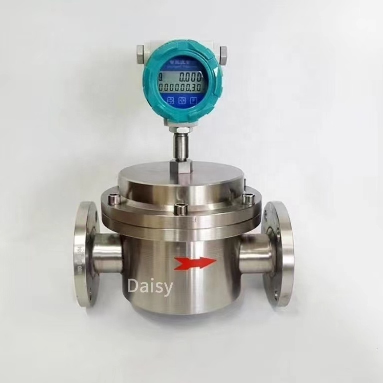 0.5 / 0.2 Accuracy Digital 4-20mA Flowmeter Sensor Natural Gas Diesel Oil Fuel Oval Gear Flow Meter for Chemical Fiber