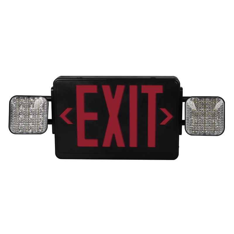 exit sign combo double head lamp 90 minutes LED emergency lights