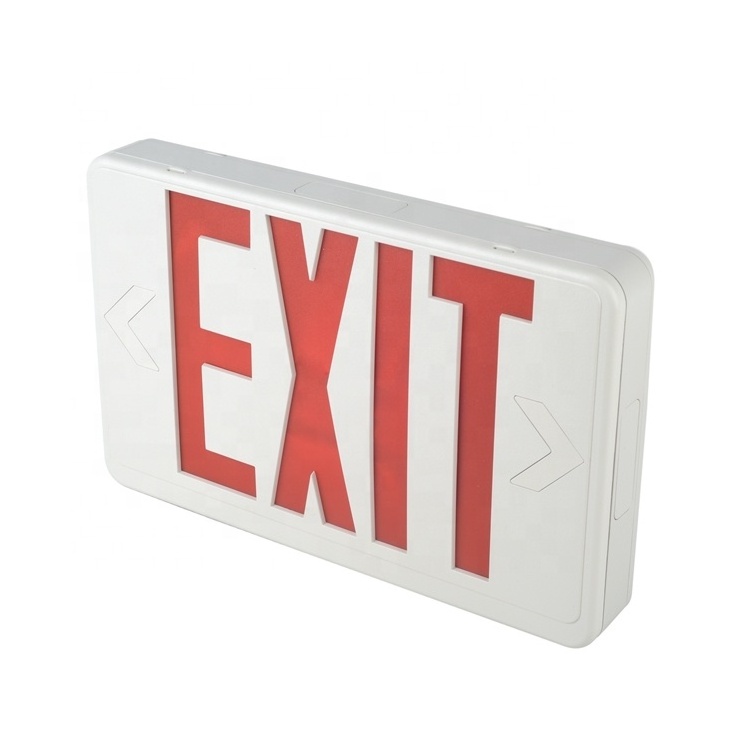 Emergency Exit Light Manufacturer US Market 277V Fire-proof PC LED Exit Sign