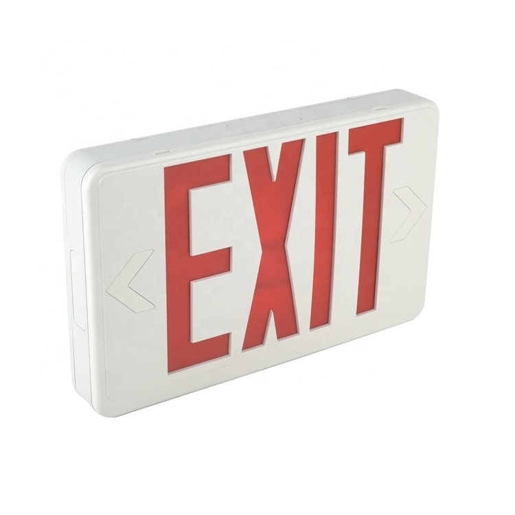 Emergency Exit Light Manufacturer US Market 277V Fire-proof PC LED Exit Sign