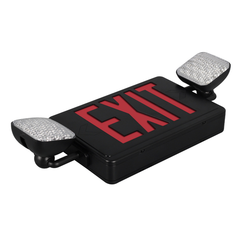 exit sign combo double head lamp 90 minutes LED emergency lights