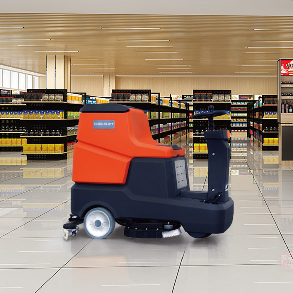 Warehouse Electric Battery Power Self Propelled Ride on Floor Scrubber Machine