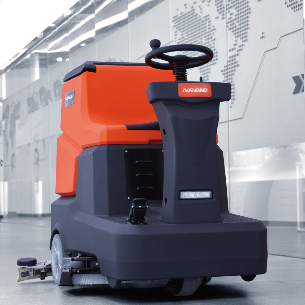 Warehouse Electric Battery Power Self Propelled Ride on Floor Scrubber Machine