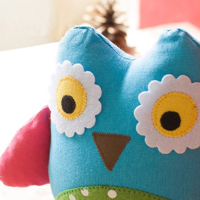 2022 Beautiful Unique Owl Decoration Door Stop Owl Stuffed Toy Filled With PP Cotton And Sand Bag