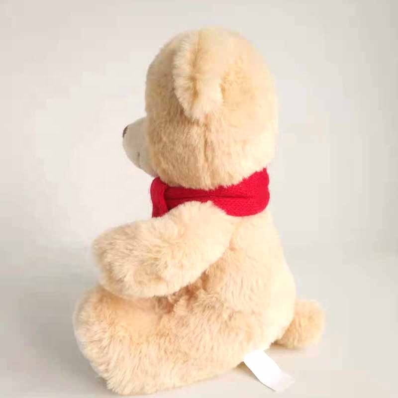 2022 Hot sale custom plush teddy bear stuffed bear soft toy with logo scarf