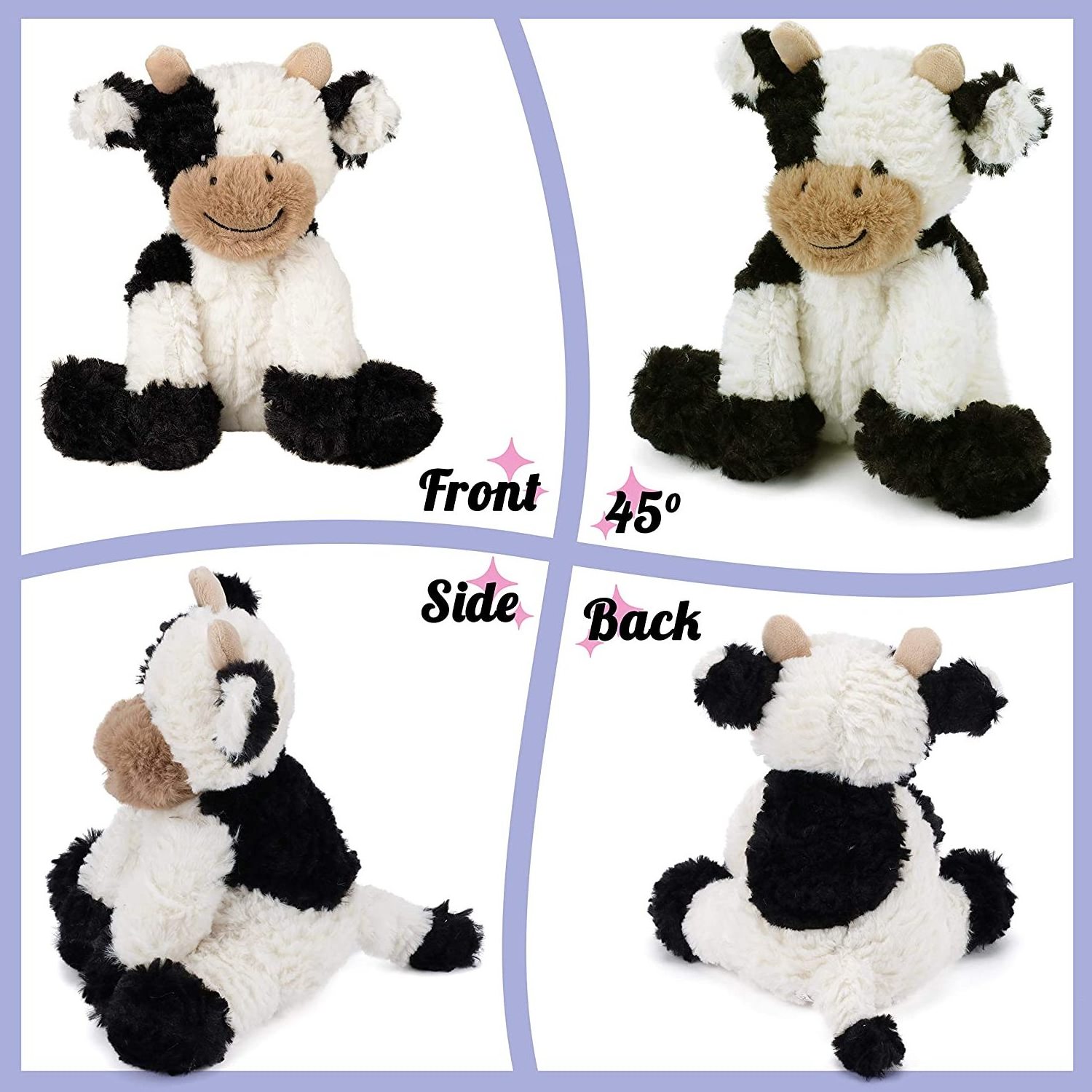 2023 new product hot sale top quality custom cute lifelike soft plush stuffed milk cow toy for kids gift