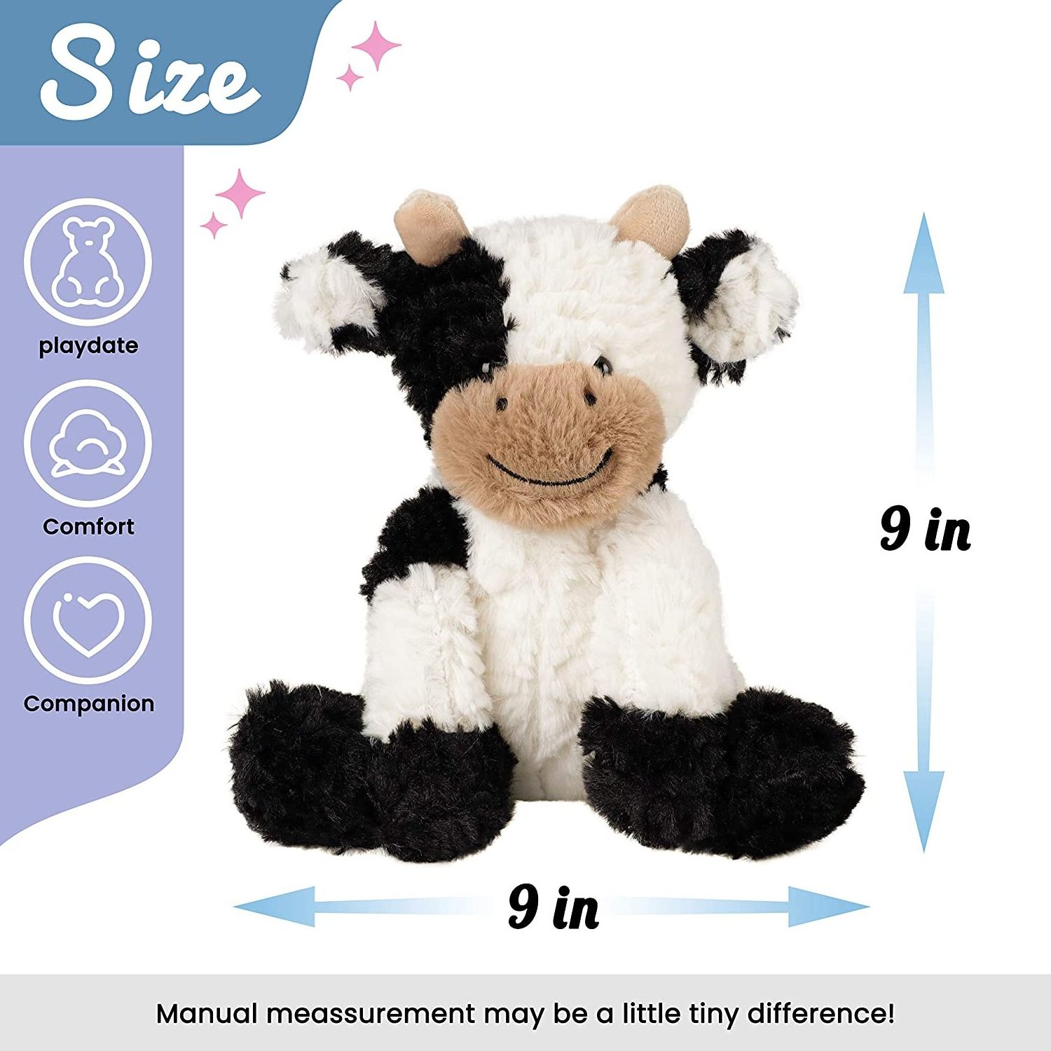 2023 new product hot sale top quality custom cute lifelike soft plush stuffed milk cow toy for kids gift