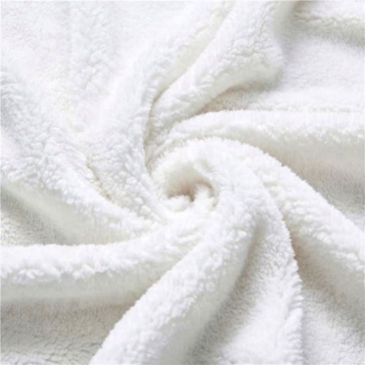 DONGFANG plain burnout double polyester knit flannel and sherpa blankets for winter