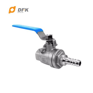 SUS Investment Casting Barbed Hose Female Ball Valve