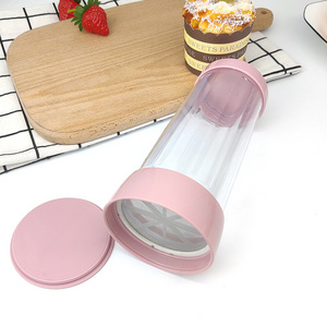 Convenient Baking Tools Plastic Fine Mesh Size Cup Sifter Suger Flour Sieve