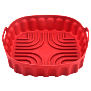 Food Grade Air Fryer Silicone Pot For Oven Square Silicone Pot Air Fryer Microwave Pan Baking Tray