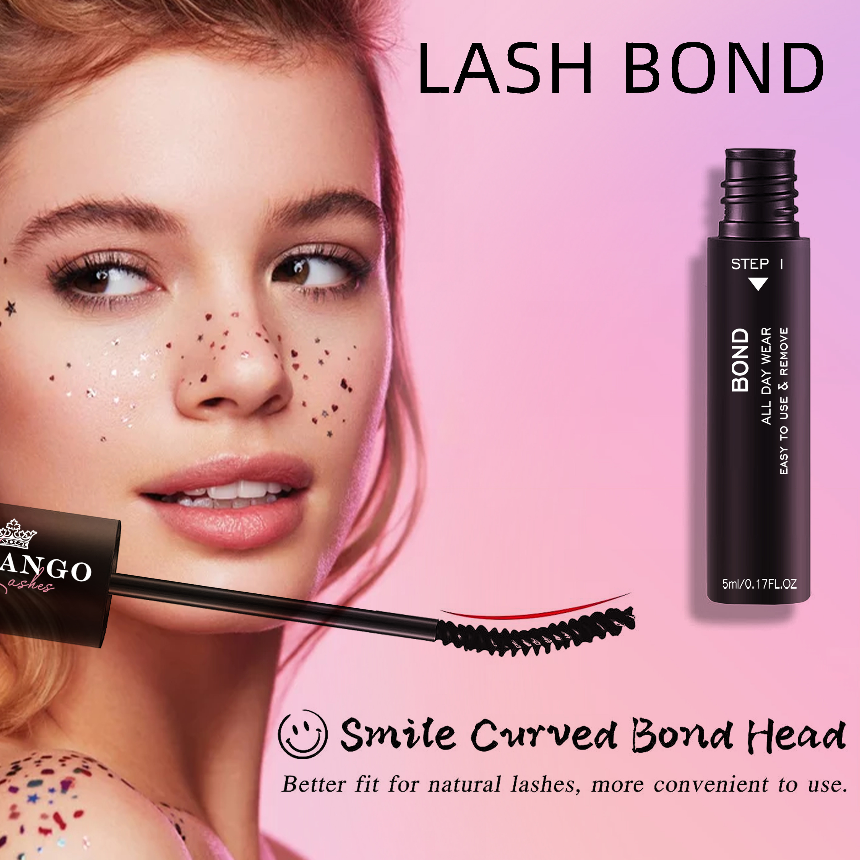 2 In1 bond and seal eyelash glue water proof diy Long-lasting lash Glue & Remover Cluster Lash Glue for Lash Extension