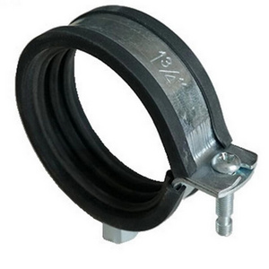 Rubber Galvanized Steel Hinged Pipe Clamp