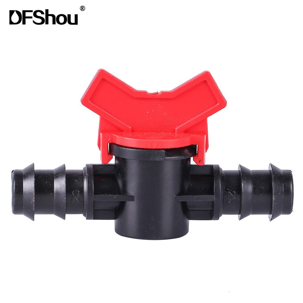 Farm Drip Irrigation System Dripline Offtake Valve Drip Pipe Hose Tape Fittings With Shutoff