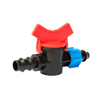 Farm Drip Irrigation System Dripline Offtake Valve Drip Pipe Hose Tape Fittings With Shutoff