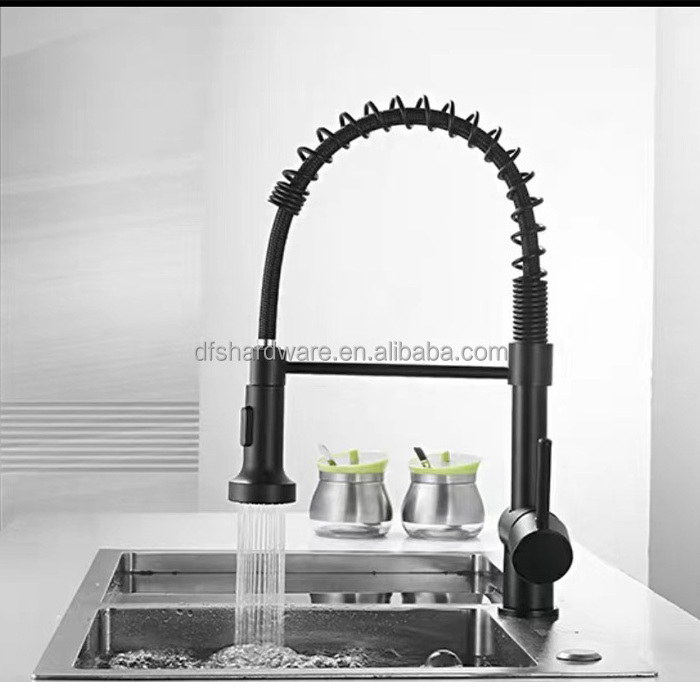 New Hot Selling Black Desk Mounted Kitchen Rotating Faucet Scraper Kitchen Taps Sink Faucet Kitchen Faucet