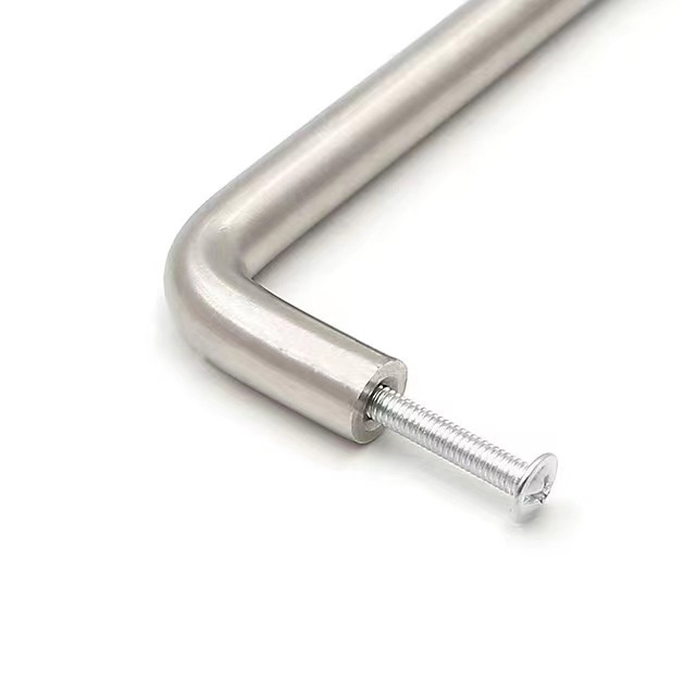 High Quality U Type Wire Pull Customized Tube Handle Round Bar Solid 304 Stainless Steel Kitchen Drawer Handle Cabinet Handle