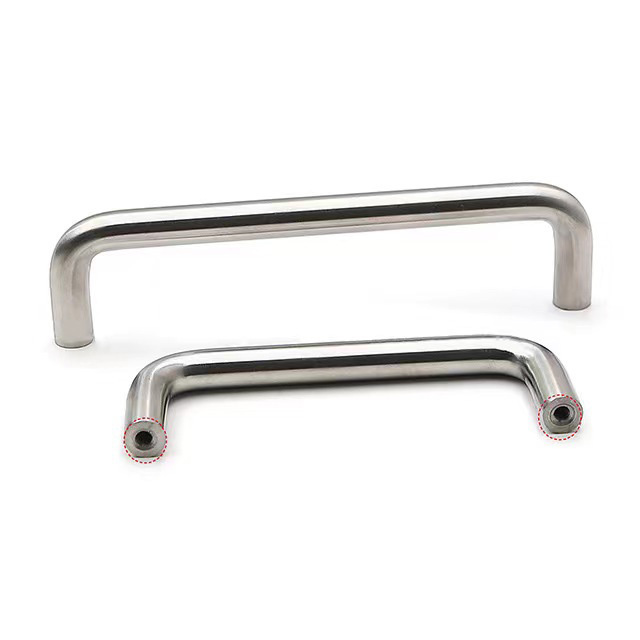 High Quality U Type Wire Pull Customized Tube Handle Round Bar Solid 304 Stainless Steel Kitchen Drawer Handle Cabinet Handle