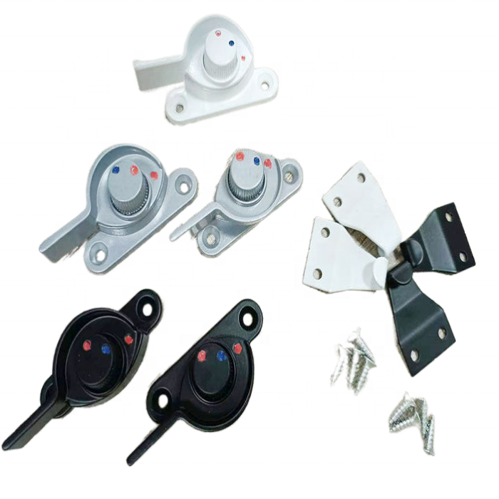 Window hardware accessories Crescent and aluminium window lock and zinc window lock